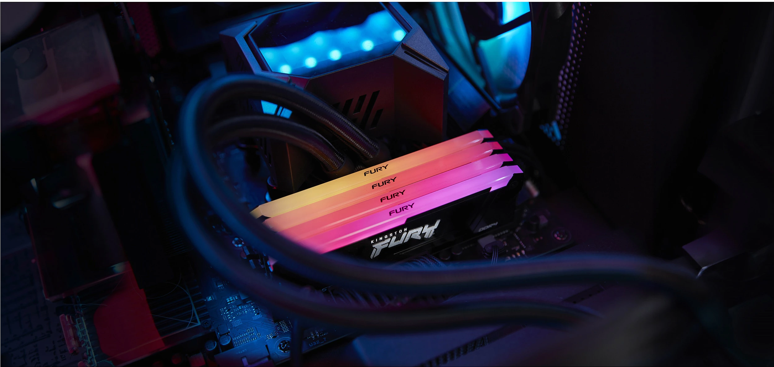 RAM Memorje Kingston FURY Beast RGB 64GB (2x32GB) DDR4 3200MT/s