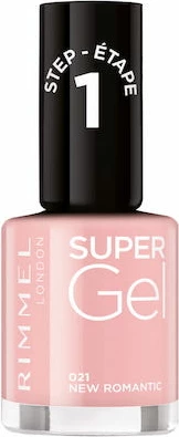 Llak për thonj për femra Rimmel Super Gel 021 New Romantic 12ml
