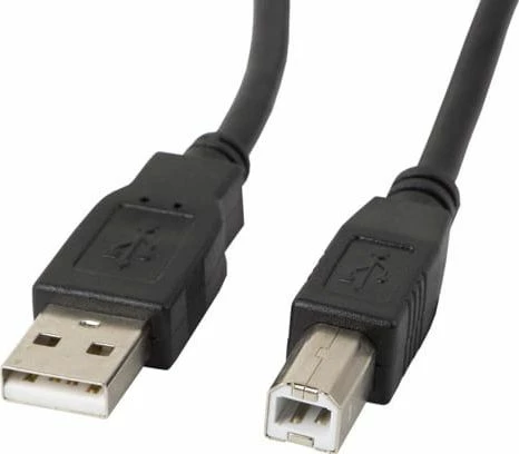 Kabllo USB Lanberg CA-USBA-10CC-0010-BK, USB-A në USB-B, 1 m, USB 2.0, e zezë