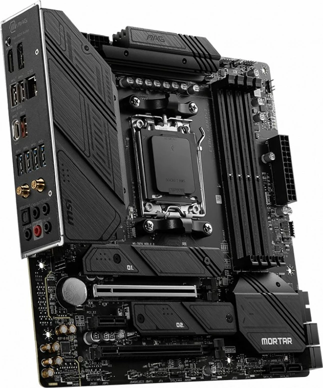 Pllakë amë MSI MAG B650M Mortar WIFI, AMD, Socket AM5, DDR5-SDRAM, 128 GB