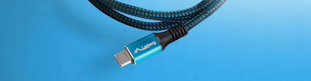 Kabllo USB-C Lanberg CA-CMCM-45CU-0020-BK, USB4 2 m, 240W, 8K@60Hz, 40Gb/s, zi-kaltër
