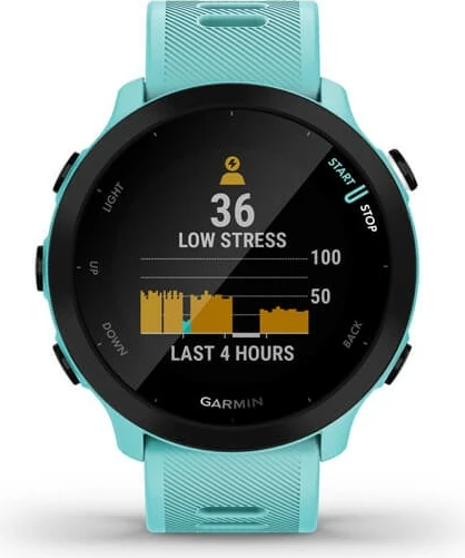 Smartwatch Garmin Forerunner 55, 1.04", GPS, turkuaz