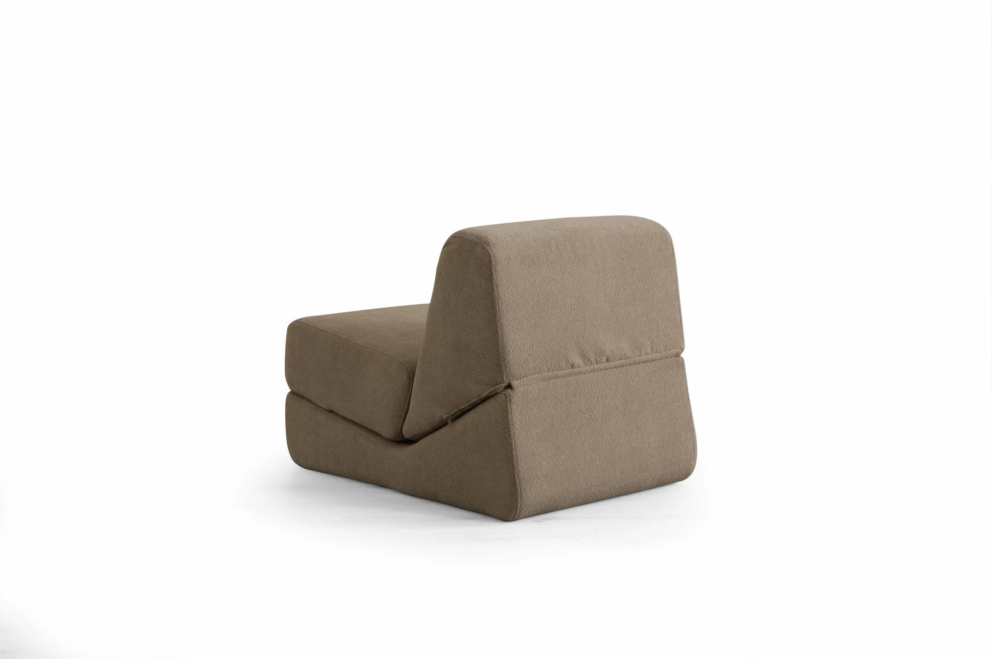 Krevat-karrige një vendës, ngjyrë krem e errët, Atelier del Sofa, Origami Convertable