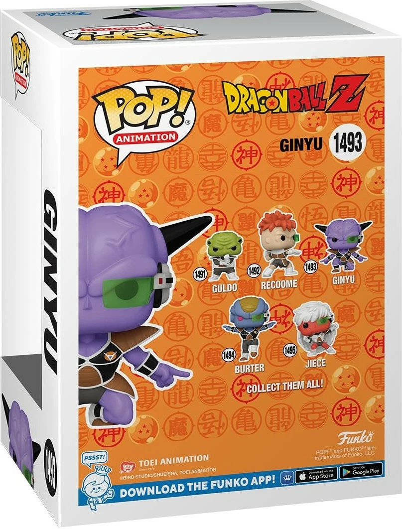 Figurë koleksionuese Funko POP Dragon Ball Z Ginyu, 4 inch, multicolour