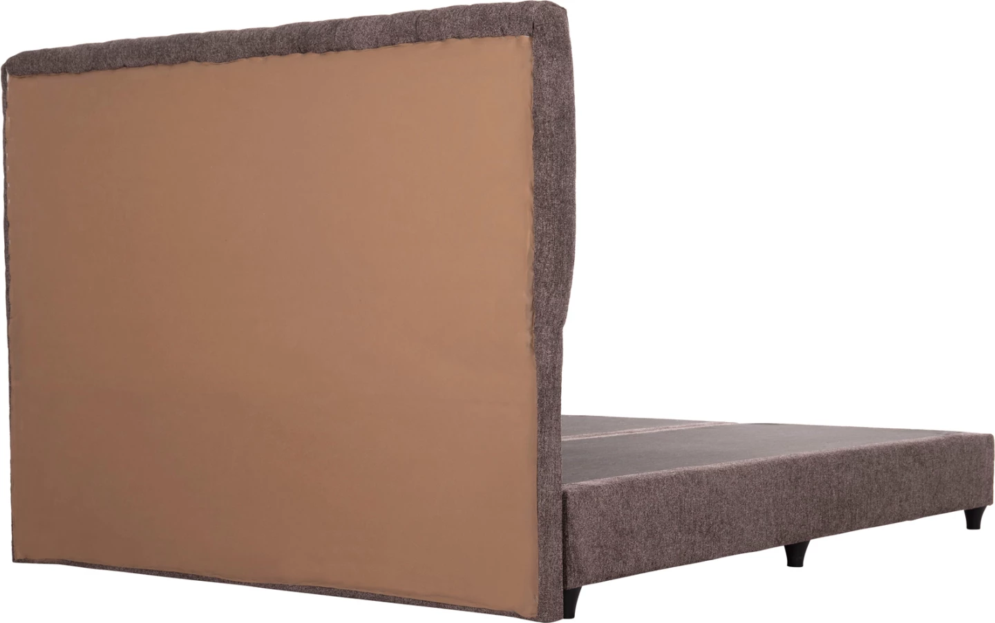 Krevat dopio HILDA, stof boucle ngjyrë kafe, FH717.02, për dyshek 160x200cm