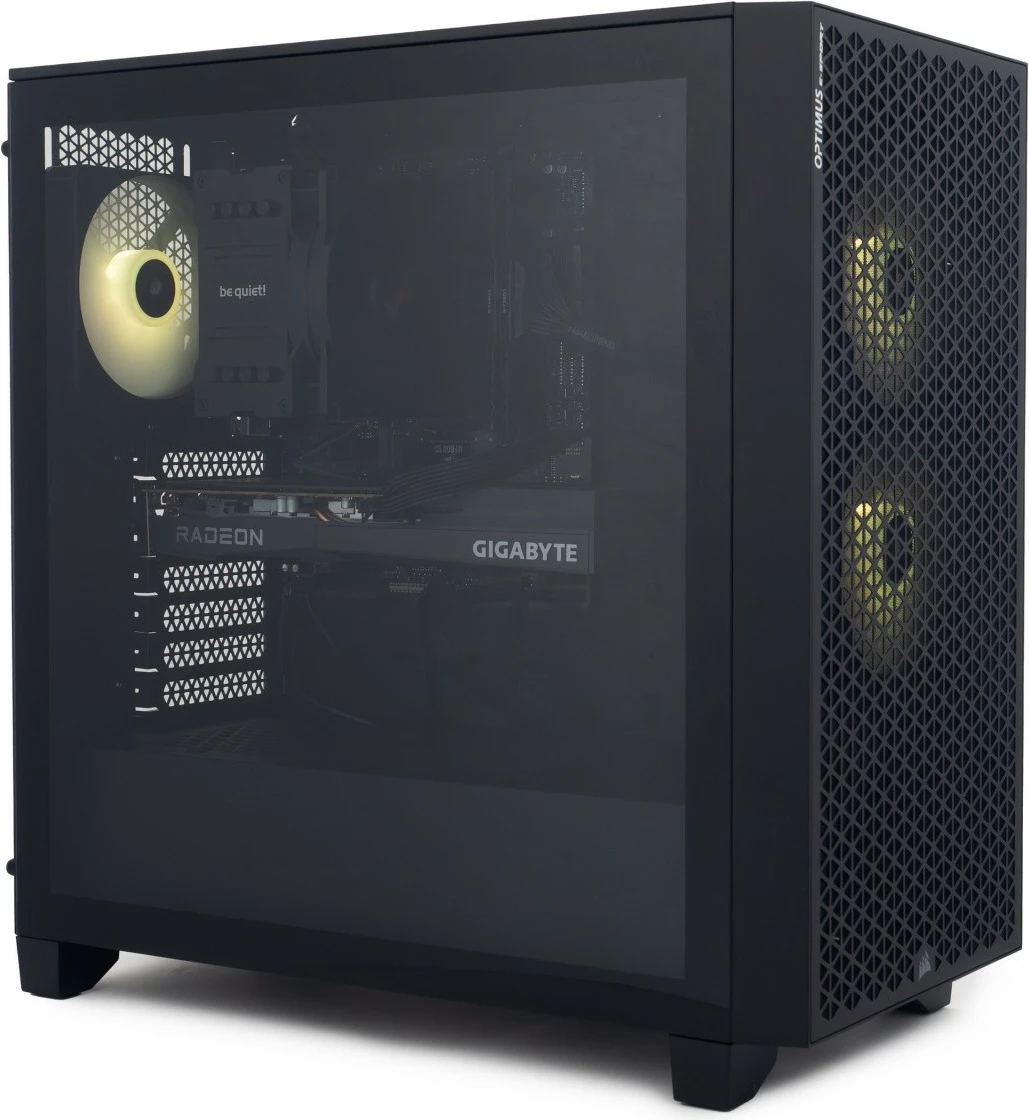 Kasë OPTIMUS E-Sport GA520T-CR2, Ryzen 5 5600X, 16 GB RAM, 1 TB SSD, Radeon RX 7600, e zezë