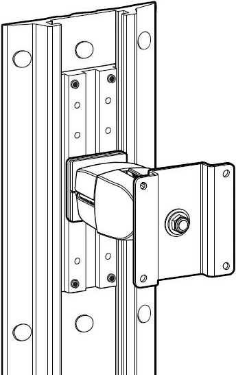 Komplet mbajtëse Ergotron Track Mount, alumini