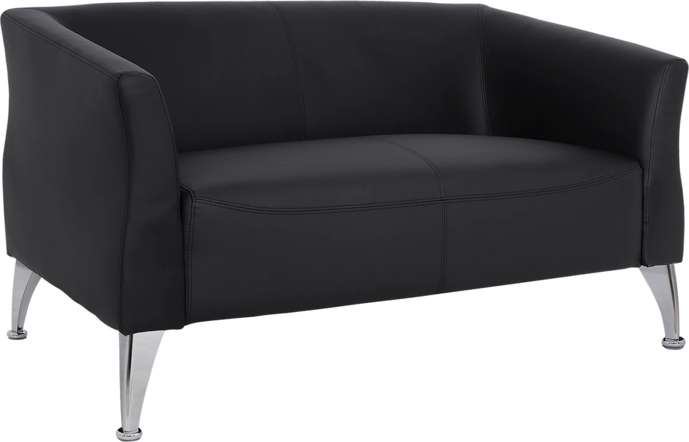 Divan 2 vendesh Kiana FH3122.21, ngjyrë e zezë, 130x75x71 cm