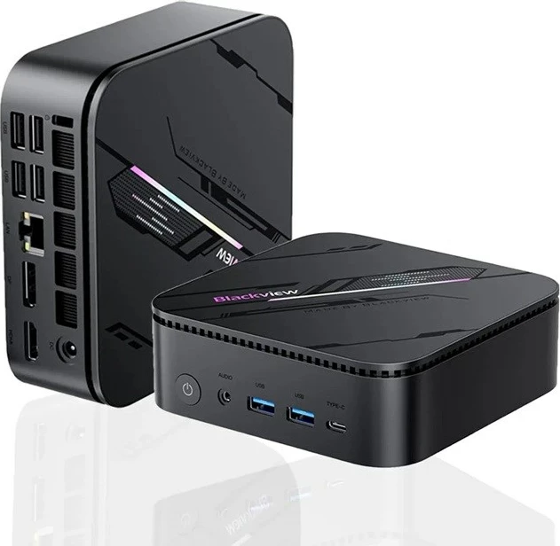 Kasë mini PC Blackview MP100 Pro, Intel Core i5-12450H, 16GB RAM, 512GB SSD, Windows 11 Pro, Zezë