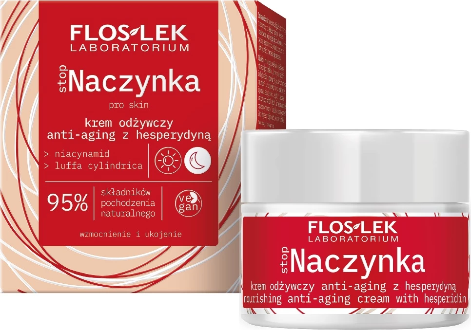 Krem fytyre ushqyes dhe anti-plakje për femra Floslek stopNaczynka, 50ml