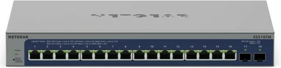 Switch NETGEAR XS516TM, Managed, L2/L3/L4, Gri