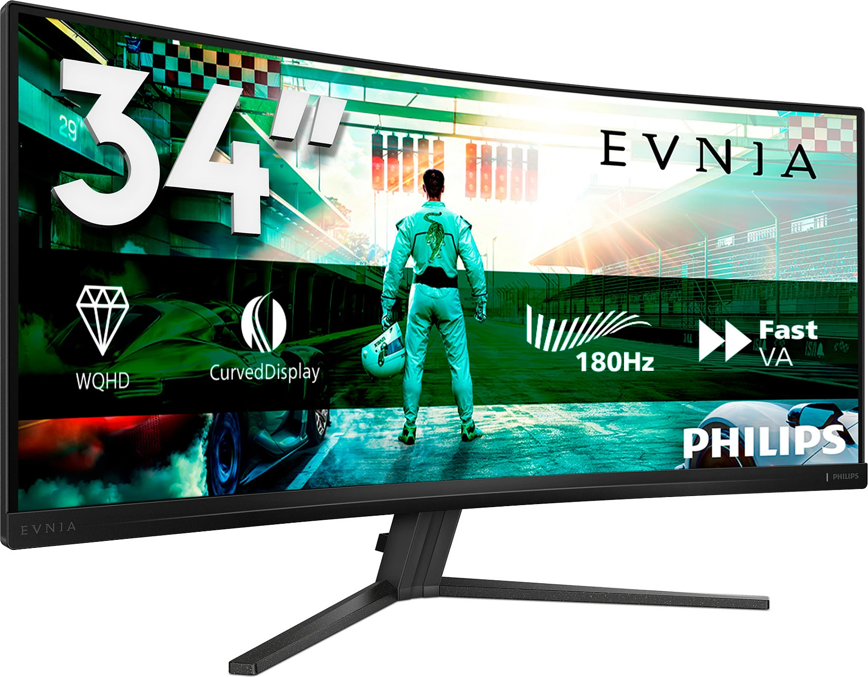 Monitor Philips 34M2C3500L, 34 inç, UltraWide, 3440x1440, Charcoal