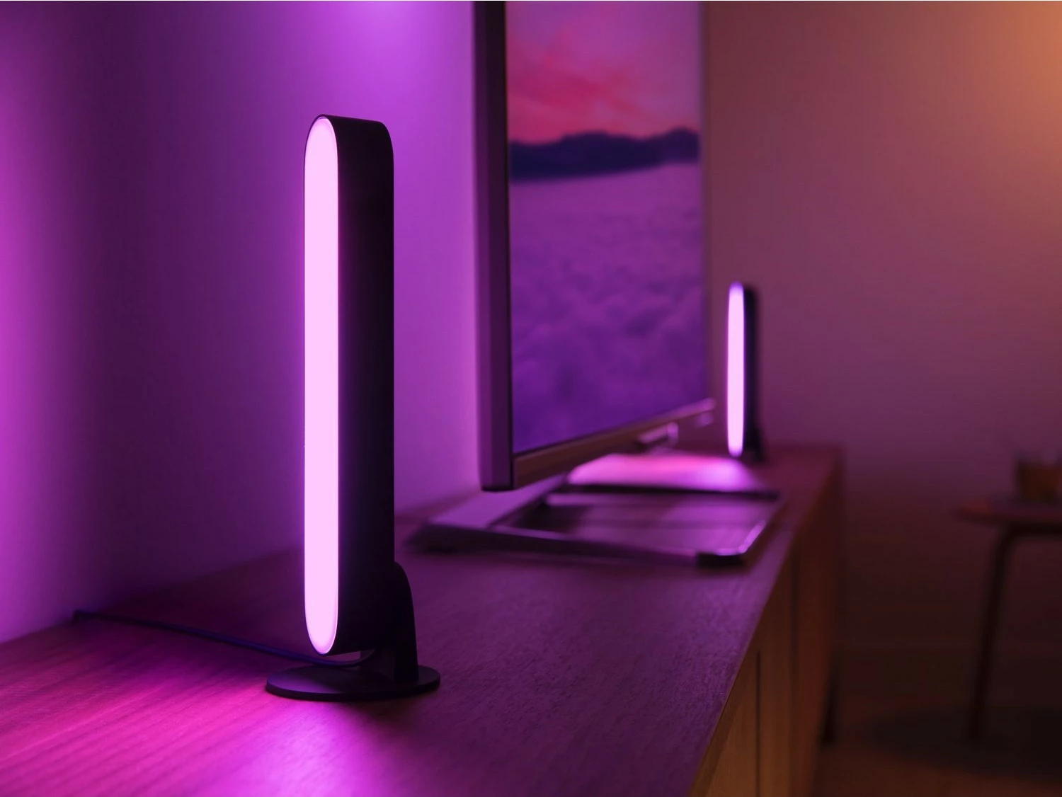 Llambë tavoline smart Philips Hue Play, LED, ZigBee, e zezë