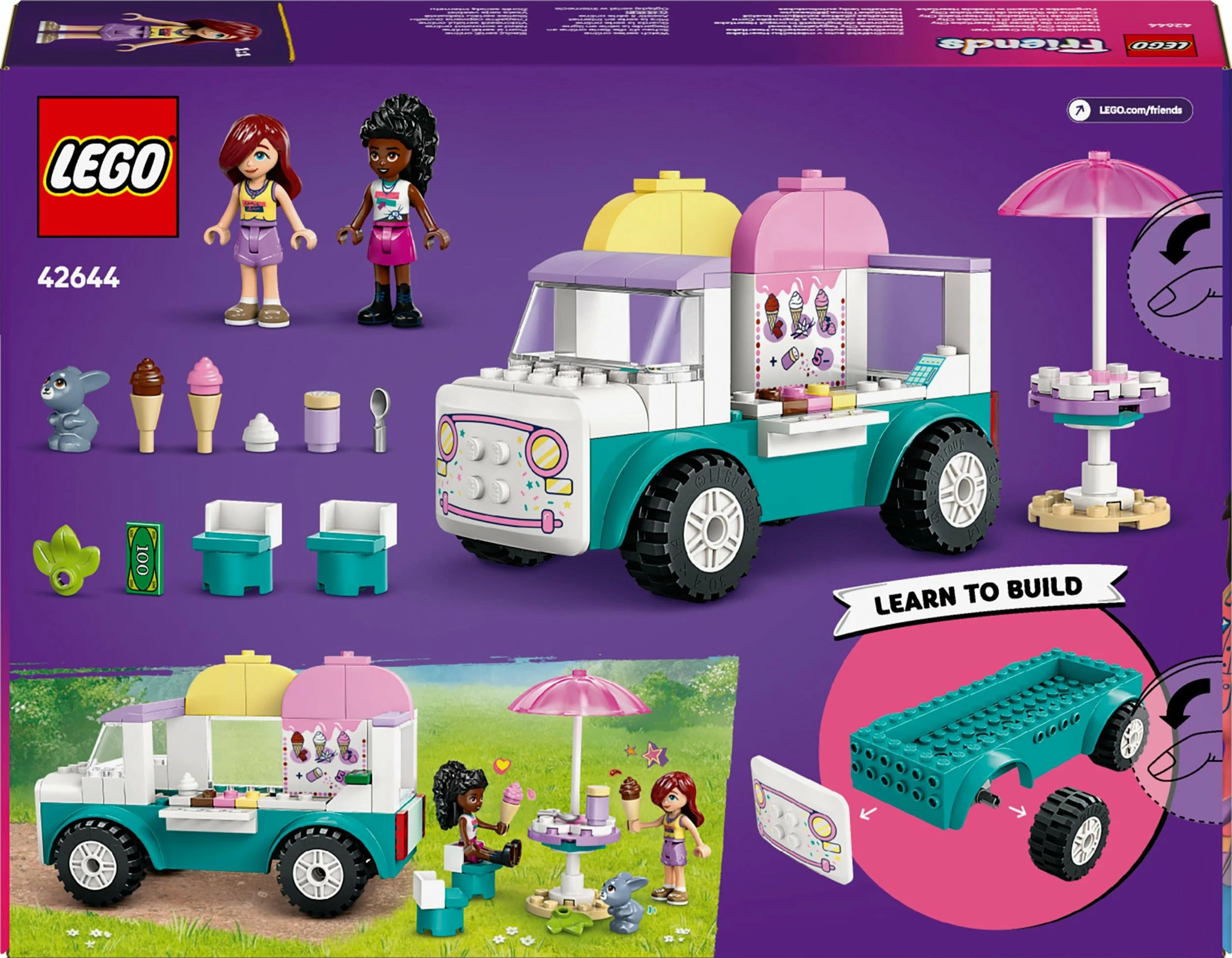 Set LEGO Friends 42644 Furgon akulloreje Heartlake City 92 copë, 4+