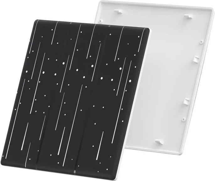 Kapak dekorativ Sonoff T5-3C-86-star për çelës të mençur me prekje, plastikë, i zi