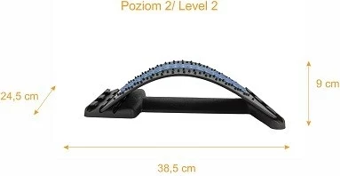 Mbështetës për shpinë MDH Qmed, i zi