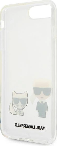 Mbështjellës Karl Lagerfeld Karl & Choupette për iPhone 7/8 Plus, Transparent