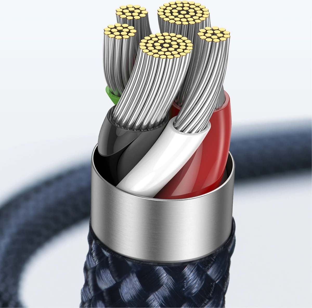 Kabllo Baseus Explorer USB-C në Lightning, 1m, 20W, Kaltër