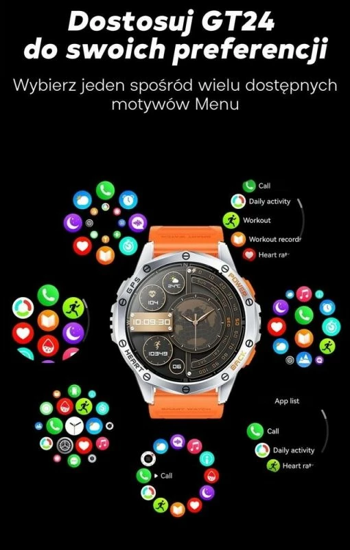 Smartwatch për meshkuj Gravity, e zezë