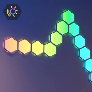 Panelë LED smart Govee Glide Hexa (Hexagon) Expansion Kit, RGBIC, 2 copë