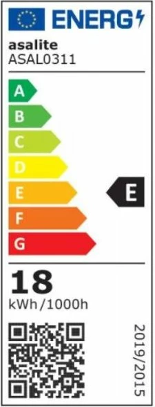 Llambë LED Asalite A65 E27 18W 4000K 2000 lm, e bardhë