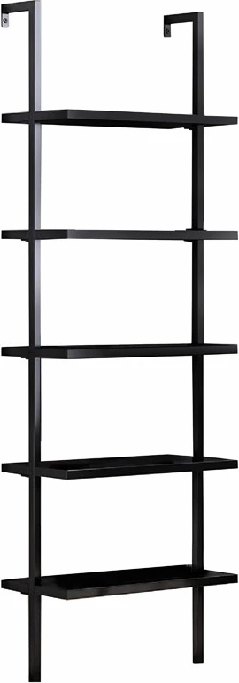 Raft librash Harris, ngjyrë e zezë, 70x22x200cm