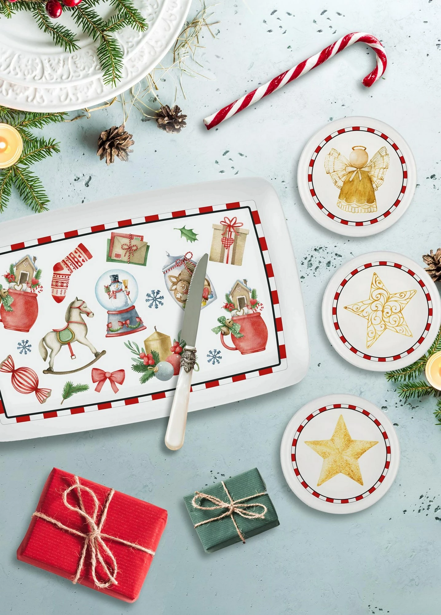 Set pjatash të vogla për meze (6 copë), Hermia, NEW037