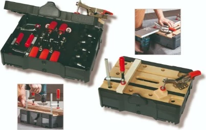 Set veglash Bessey Schnellspanner-Systainer STC-S-MFT, kuti plastike, ngjyrë e zezë