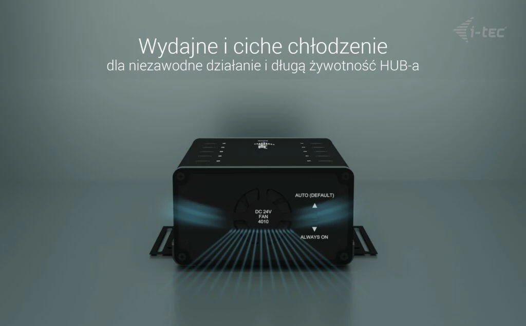 HUB i-tec CACHRGHUB10C, 10x USB-C, 15W për port, Metal