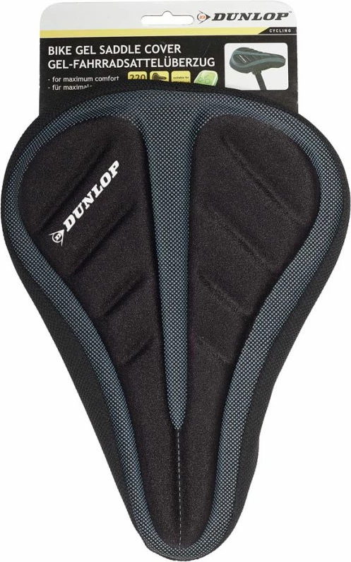 Mbulesë xheli për sedilje biçiklete Dunlop, e zezë