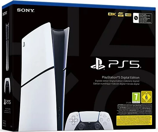 Konsolë Spny PS5, 1TB Digital Slim, i bardhë