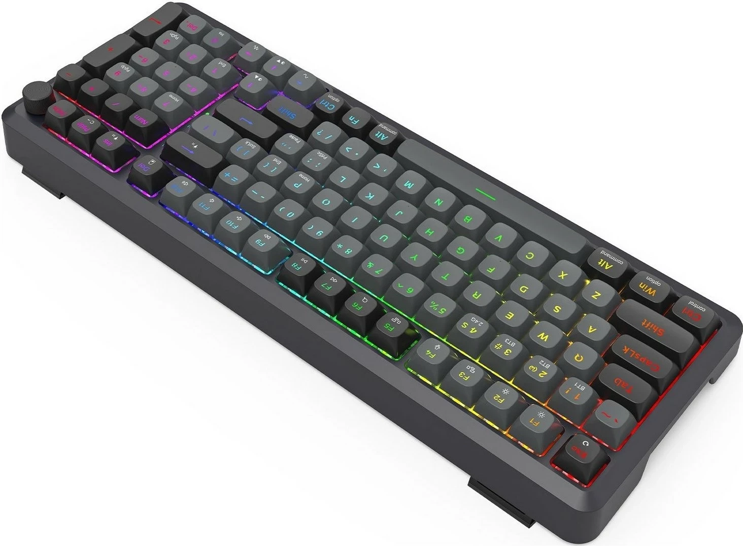 Tastierë Redragon K688GB-RGB-PRO Bragi, RGB, mekanike, gri