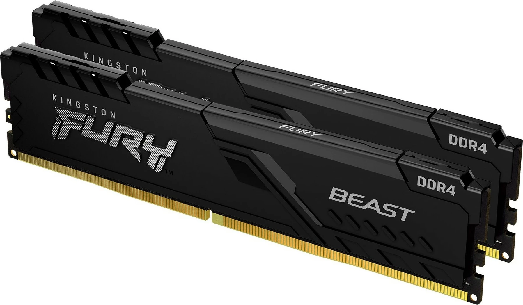 RAM Memorje Kingston FURY Beast 32GB (2 x 16GB) DDR4 3200MT/s CL16, e zezë