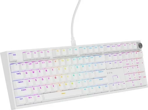 Tastierë mekanike Genesis Thor 404, Outemu Peach Silent, RGB, full-size, e bardhë