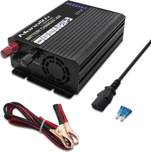 Karikues baterie Qoltec Monolith 20A 12V, i zi