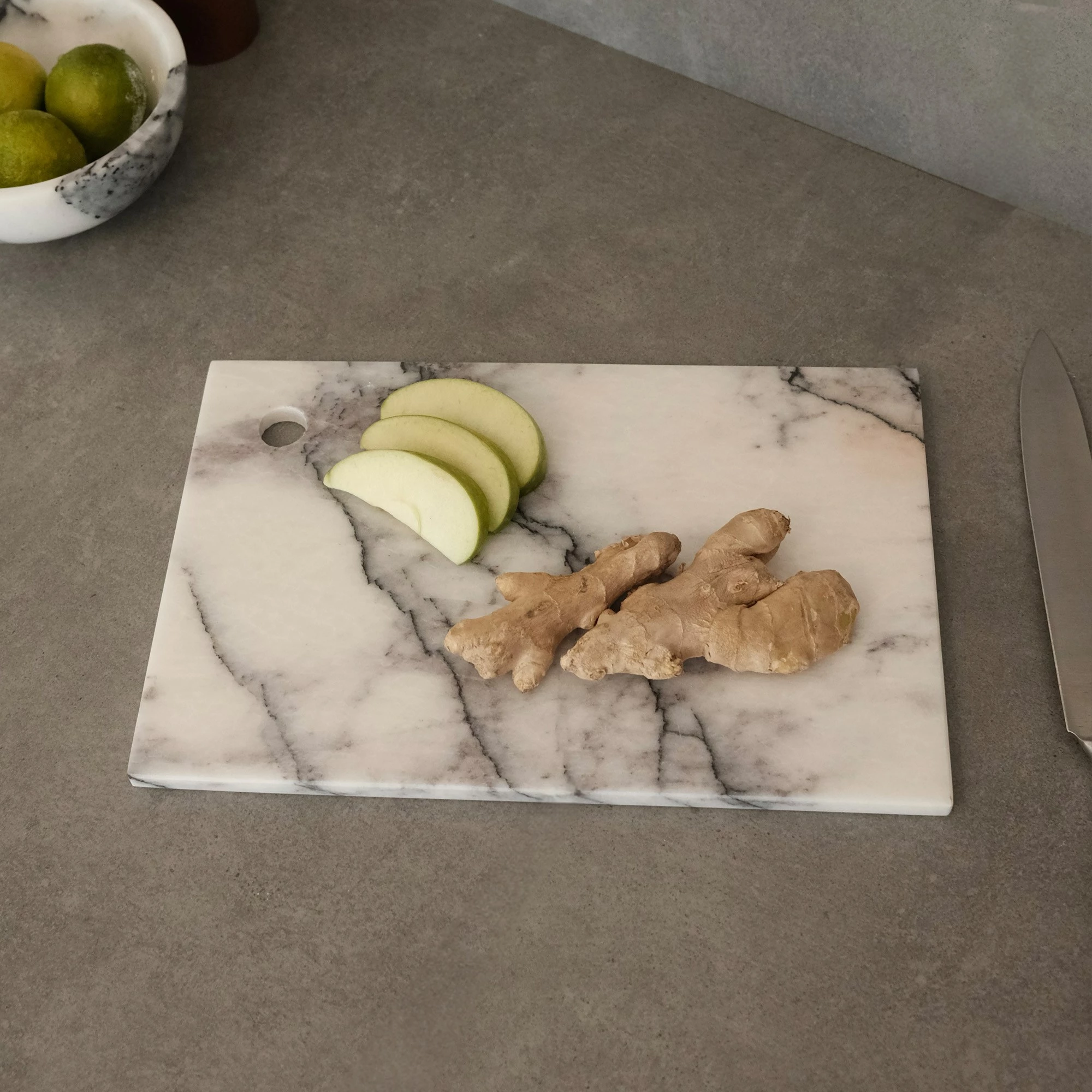 Dërrasë për prerje Hermia, mermer Sicily Lila, MAR09870302D, 20x30x1cm