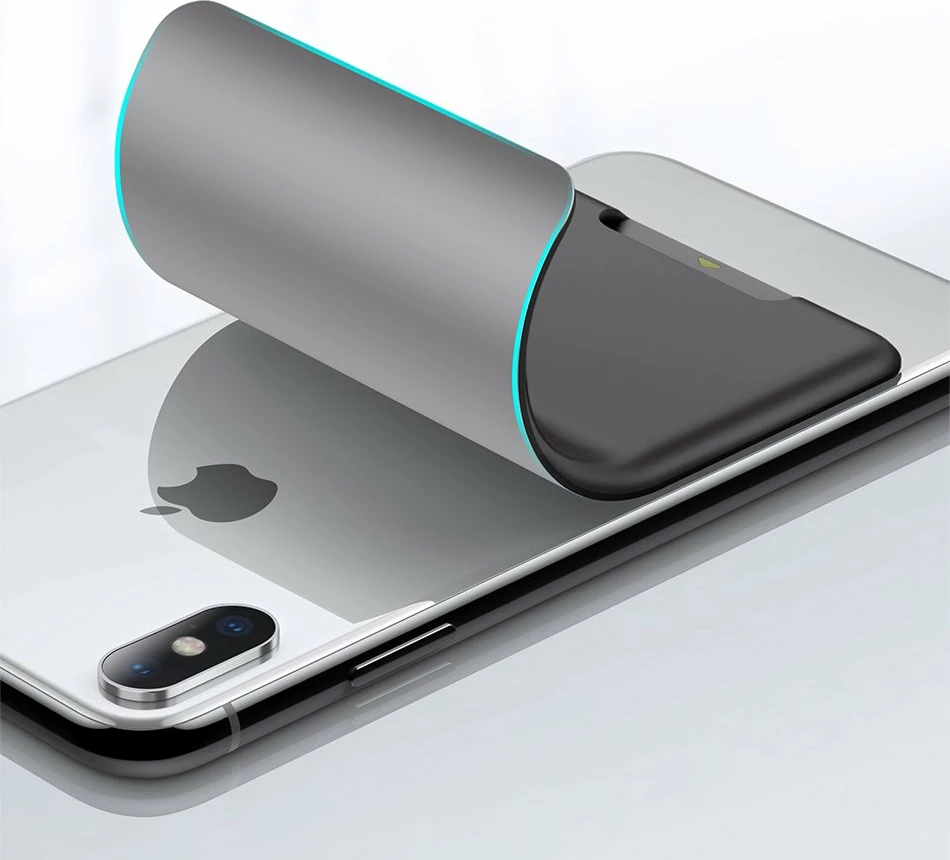 Mbështjellës për karta Baseus ACKD-B0G për celular, silikoni, Gri