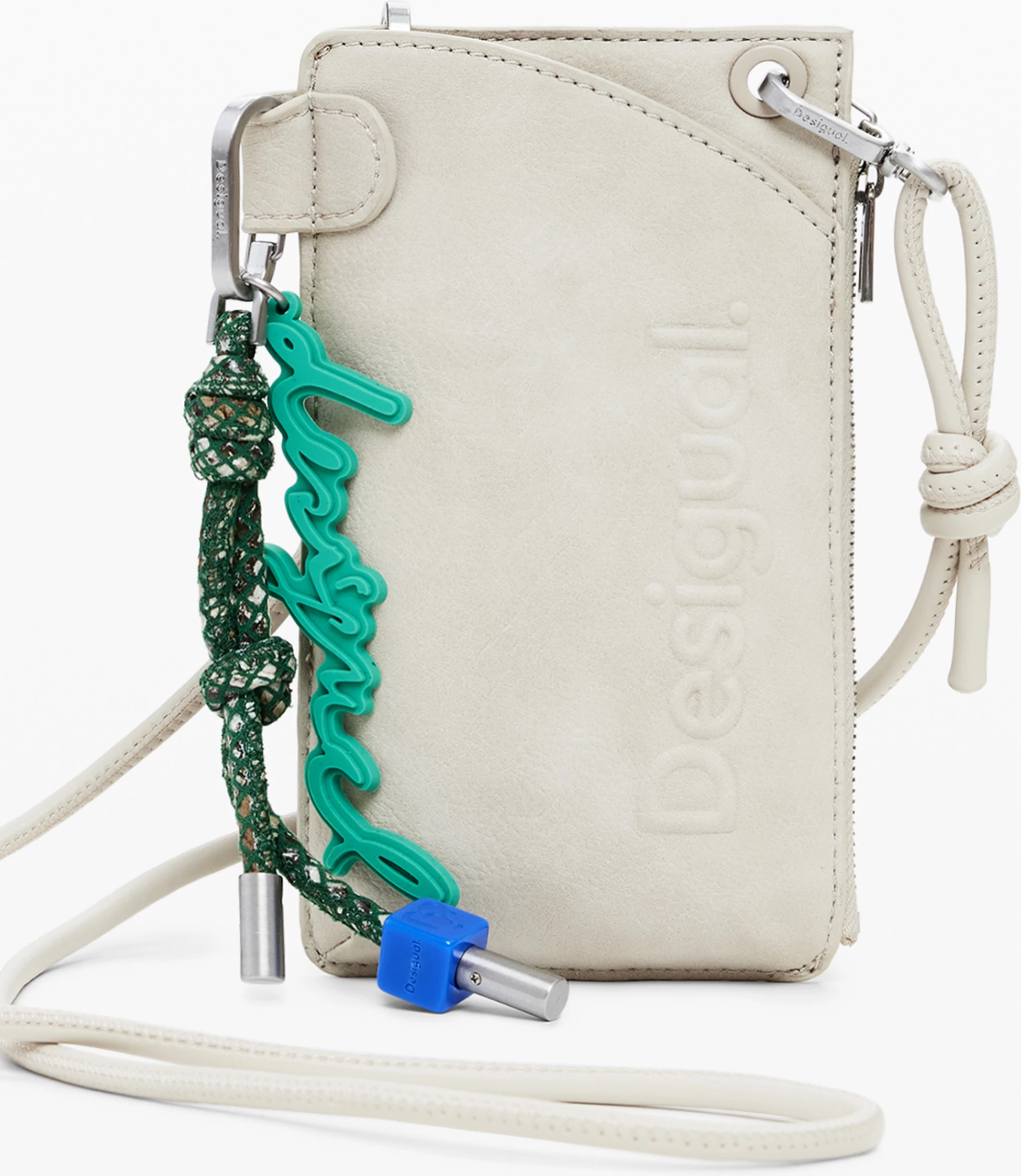 Portofol për femra DESIGUAL Half Logo Milton, beige