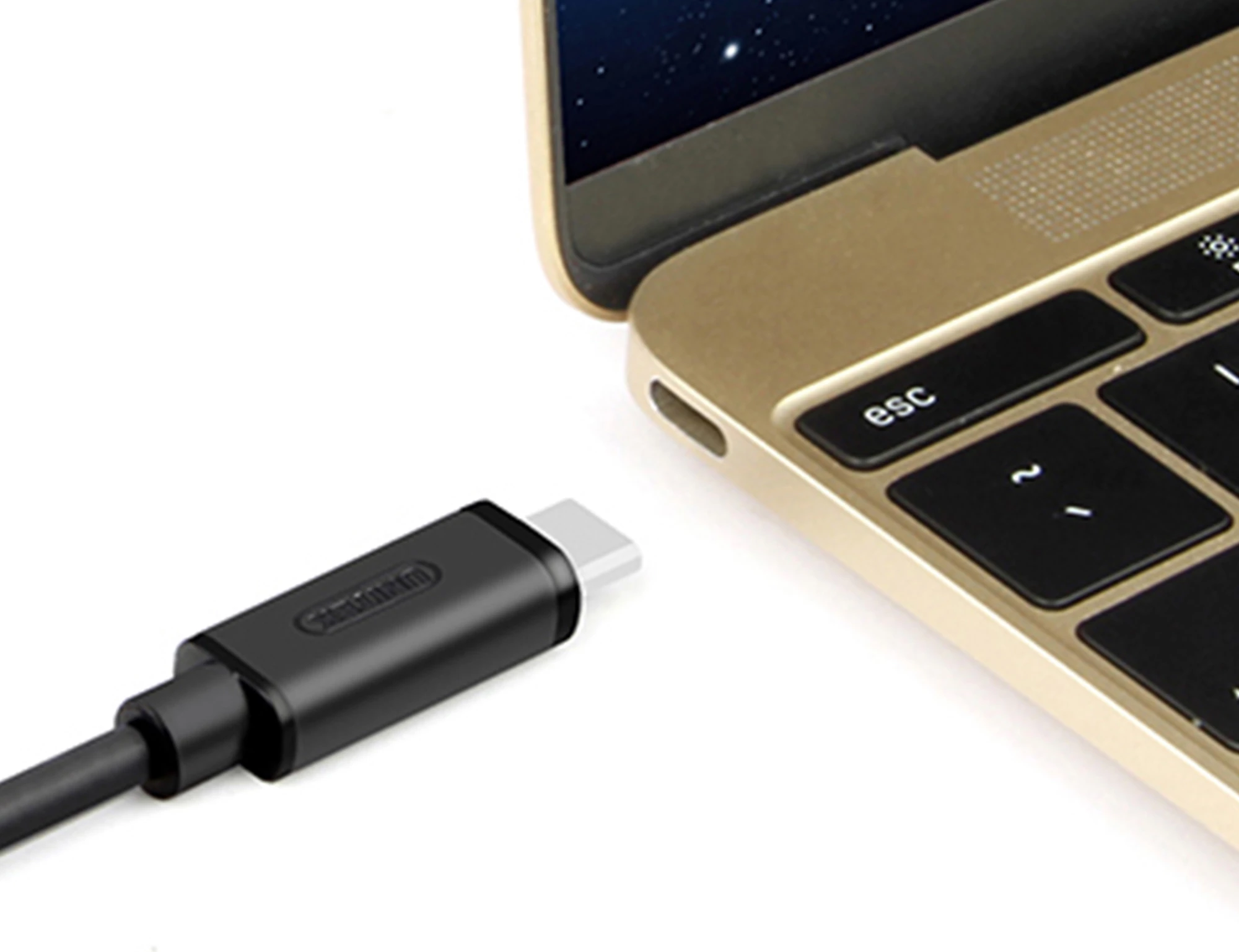 Kabllo USB-A në USB-C Unitek Y-C474BK 1 m USB 3.0 e zezë