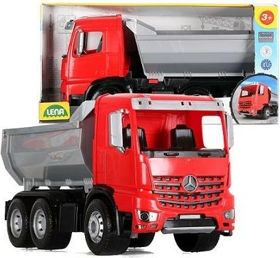 Kamion lodër Lena Worxx Dump Truck Aroc, 45 cm, i kuq/gri