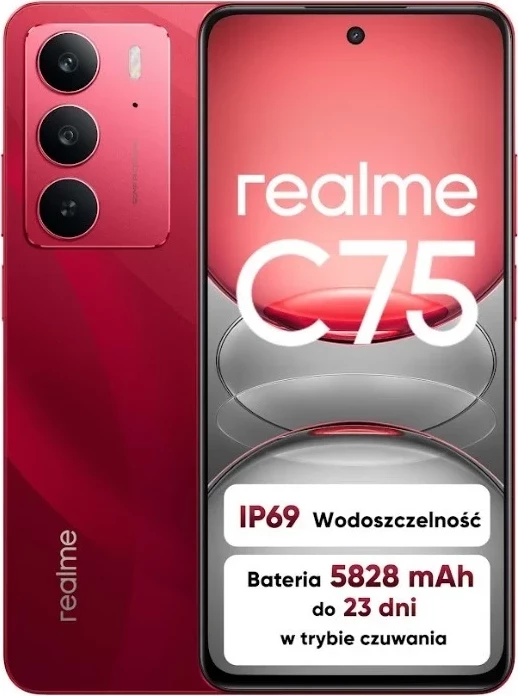 Celular Realme C75 8/256GB Ruby Red