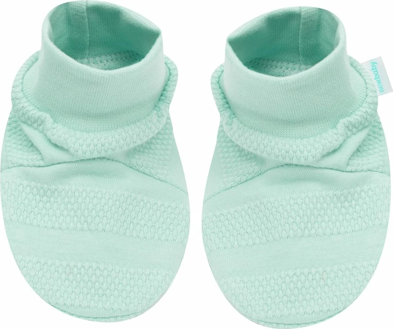 Set bebe 7 copësh, NEW BABY, I AM, 100% pambuk, madhësia 62 (3-6m), ngjyrë mente