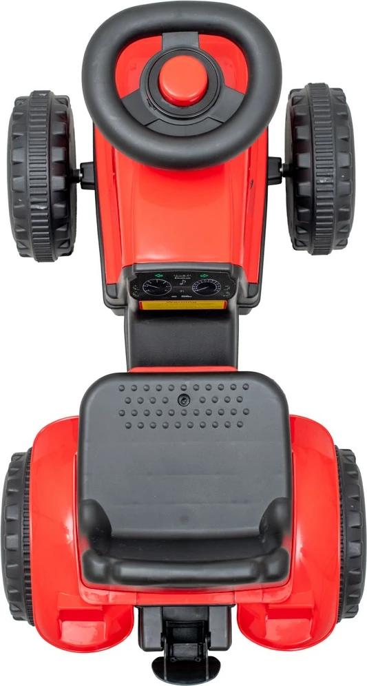 Traktor lodër me rimorkio, Baby Mix Benny, 25 kg ngarkesë, 89×32×35.5 cm, vegla të përfshira, e kuqe