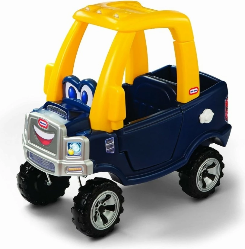 Makine lodër Little Tikes Cozy Truck Car, 90 x 46 x 45 cm, blu e errët/verdhe