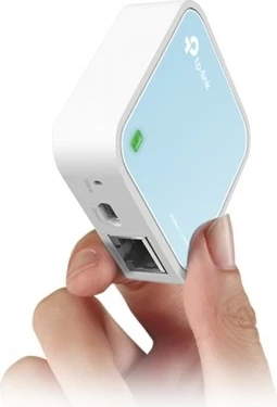 Router Wi-Fi TP-LINK WR802N, 300Mb/s, microUSB, Azure/Bardhë