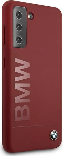 Mbështjellës BMW Silicone Signature Logo për Samsung Galaxy S21+, i kuq
