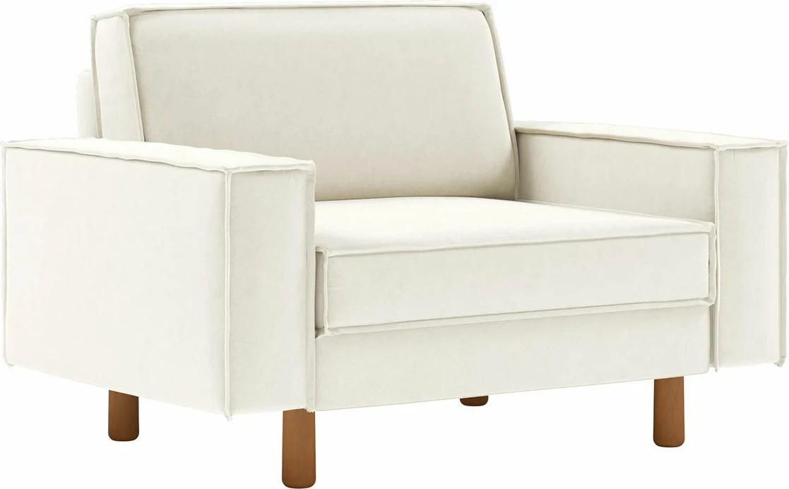 Karrige e madhe Sparrow, një vend, ngjyrë Milk Froth, këmbë dru arre