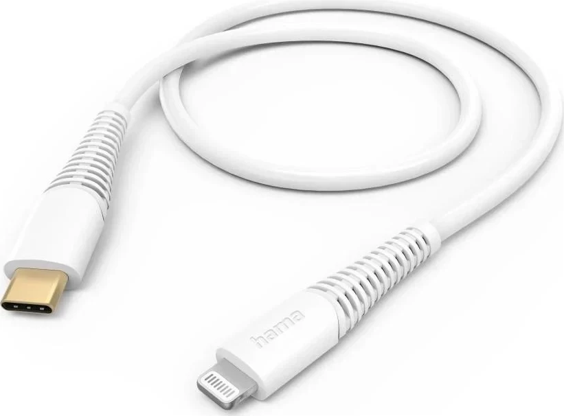 Kabëll Hama USB-C - Lightning, 1,5m, i bardhë