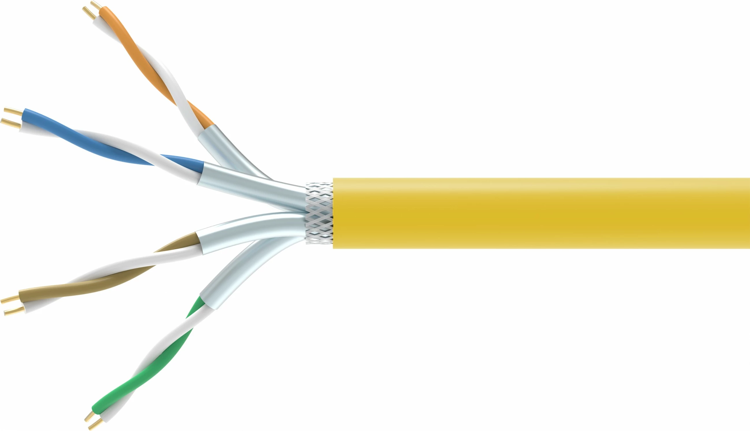 Kabllo rrjeti EQUIP Cat7A S/FTP 1000m LSZH, e verdhë