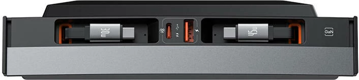 Hub Baseus T-Space me kabllo USB-C në USB-C për Tesla, i zi